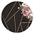 Painel Redondo - Floral Geometrico - Sublimado 3D - Imagem 1