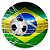 Painel Redondo - Brasil - Sublimado 3D - Imagem 1
