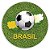 Painel Redondo - Brasil - Sublimado 3D - Imagem 1