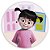 Painel Redondo - Boo - Sublimado 3D - Imagem 1