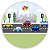 Painel Redondo - Veiculos Carros - Sublimado 3D - Imagem 1