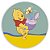 Painel Redondo - Ursinho Pooh  - Sublimado 3D - Imagem 1