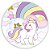 Painel Redondo - Unicornio  - Sublimado 3D - Imagem 1