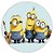 Painel Redondo - Minions  - Sublimado 3D - Imagem 1