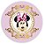 Painel Redondo - Minnie Rosa  - Sublimado 3D - Imagem 1