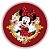 Painel Redondo - Minnie Vermelha - Sublimado 3D - Imagem 1