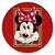 Painel Redondo - Minnie Vermelha  - Sublimado 3D - Imagem 1