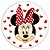 Painel Redondo - Minnie Vermelha  - Sublimado 3D - Imagem 1
