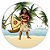 Painel Redondo - Moana  - Sublimado 3D - Imagem 1