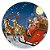 Painel Redondo - Natal  - Sublimado 3D - Imagem 1