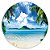 Painel Redondo - Praia - Sublimado 3D - Imagem 1