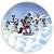 Painel Redondo - Rainbow Rangers - Sublimado 3D - Imagem 1