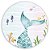 Painel Redondo - Sereia  - Sublimado 3D - Imagem 1