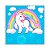 Painel Quadrado - Unicornio - Sublimado 3D - Imagem 1