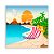 Painel Quadrado - Praia - Sublimado 3D - Imagem 1