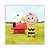 Painel Quadrado - Charlie Brown Snoopy - Sublimado 3D - Imagem 1