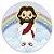 Painel Redondo - Jesus Cute - Sublimado 3D - Imagem 1