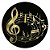 Painel Redondo - Musica - Sublimado 3D - Imagem 1