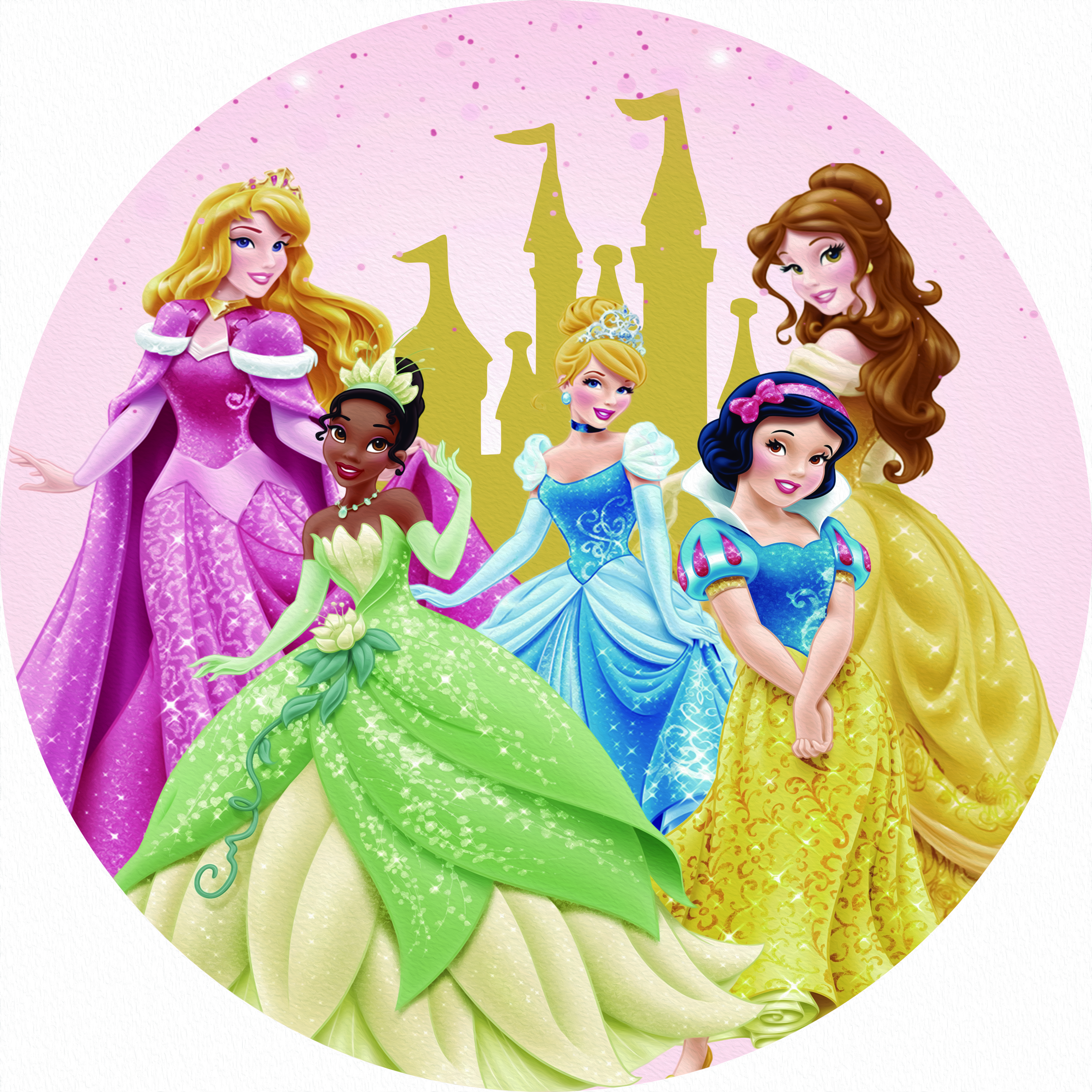 Mini Painel - Princesas - Sublimado 3D - Imagem 1