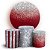 KIT Redondo e Trio - Glitter Vermelho - Sublimado 3D - Imagem 1