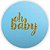 Painel Redondo - Oh Baby Azul Bebe - Sublimado 3D - Imagem 1