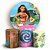 KIT Redondo e Trio - Moana - Sublimado 3D - Imagem 1