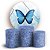 KIT Redondo e Trio - Borboleta Glitter - Sublimado 3D - Imagem 1