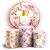 KIT Redondo e Trio - Minnie Floral - Sublimado 3D - Imagem 1