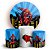 KIT Redondo e Trio - Homem Aranha - Sublimado 3D - Imagem 1