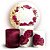KIT Redondo e Trio - Floral Marsala - Sublimado 3D - Imagem 1