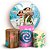 KIT Redondo e Trio - Moana  - Sublimado 3D - Imagem 1