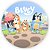 Painel Redondo - Bluey - Sublimado 3D - Imagem 1