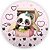 Painel Redondo - Panda Rosa - Sublimado 3D - Imagem 1