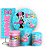 KIT Redondo Trio e Faixa - Minnie Pool Party - Sublimado 3D - Imagem 1