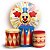 KIT Redondo e Trio - Circo - Sublimado 3D - Imagem 1