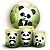 KIT Redondo e Trio - Panda - Sublimado 3D - Imagem 1
