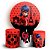 Capas Painel Redondo e Trio Cilindro Sublimado - Ladybug - Imagem 1