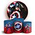 KIT Redondo e Trio - Capitao America - Sublimado 3D - Imagem 1