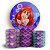 KIT Redondo e Trio - Ariel Escama Sereia - Sublimado 3D - Imagem 1