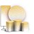 KIT Redondo Trio e Faixa - Glitter Dourado Branco - Sublimado 3D - Imagem 1