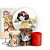 KIT Redondo Trio e Faixa - Branca de Neve Cute - Sublimado 3D - Imagem 1