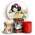 KIT Redondo e Trio - Branca de Neve Cute - Sublimado 3D - Imagem 1