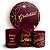 KIT Redondo e Trio - Abstrato Marsala - Sublimado 3D - Imagem 1