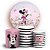 KIT Redondo e Trio - Minnie Rosa - Sublimado 3D - Imagem 1
