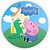 Painel Redondo - George Pig Peppa Pig - Sublimado 3D - Imagem 1
