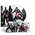 KIT Redondo Trio e Faixa - Capitão America - Sublimado 3D - Imagem 1