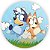 Painel Redondo - Bluey - Sublimado 3D - Imagem 1