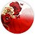 Painel Redondo - Borboleta Floral - Sublimado 3D - Imagem 1