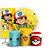 KIT Redondo Trio e Faixa - Pokemon - Sublimado 3D - Imagem 1