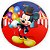 Painel Redondo - Mickey Circo - Sublimado 3D - Imagem 1